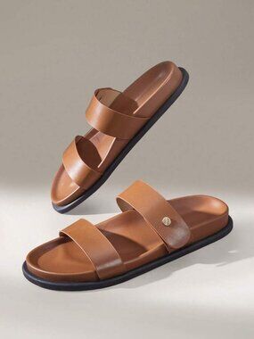 NWOT Solecia Double-Strap Slide Sandals